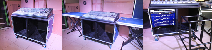 Custom mixer rack cases